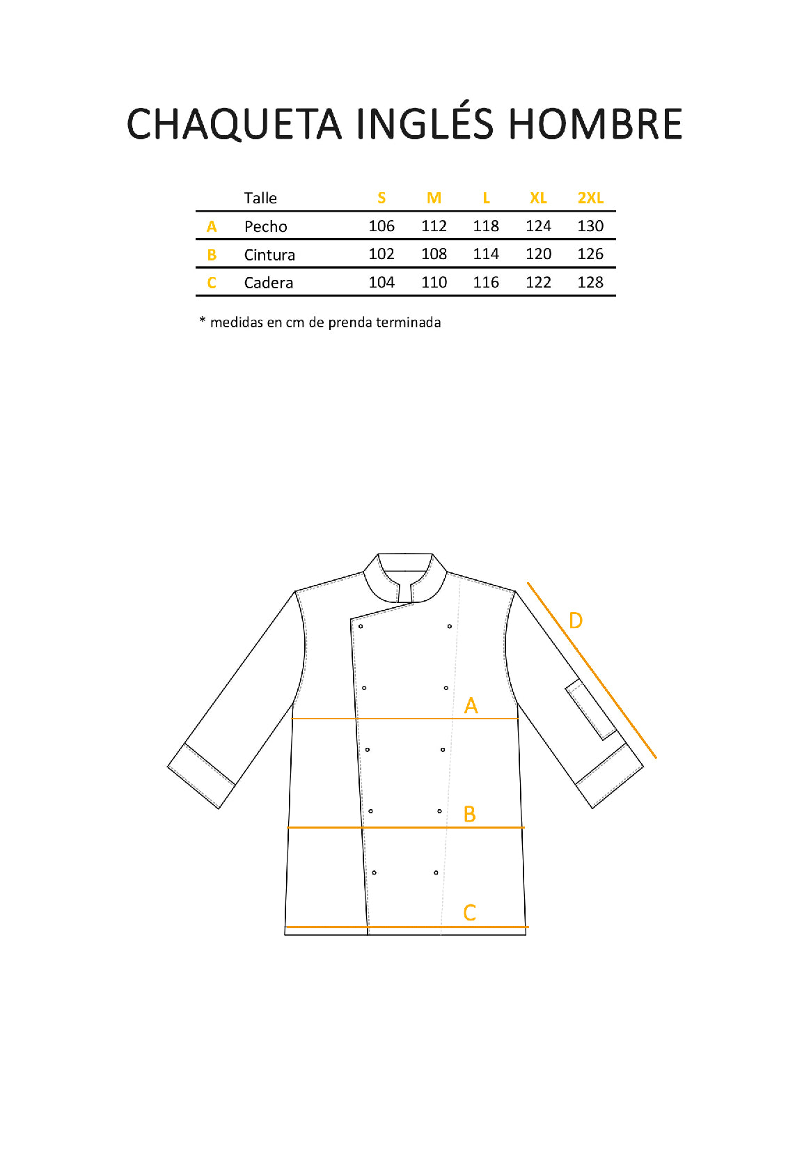 Chaqueta Inglés Hombre