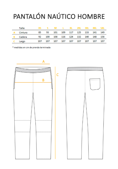 Pantalón Náutico Hombre